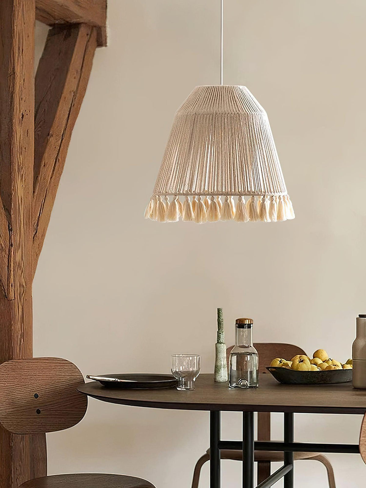 Floriana Lampe Suspension à Corde Traditionnelle