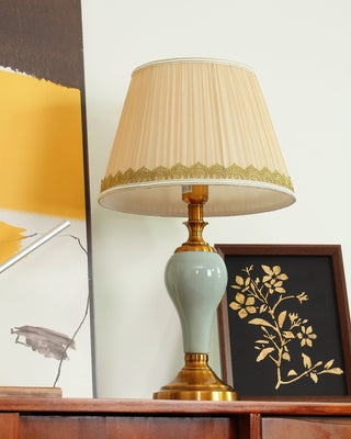 Mirova Lampe de Table en Céramique Et Tissu