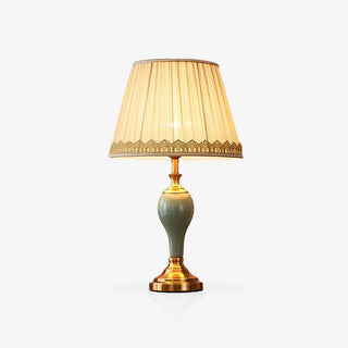 Mirova Lampe de Table en Céramique Et Tissu