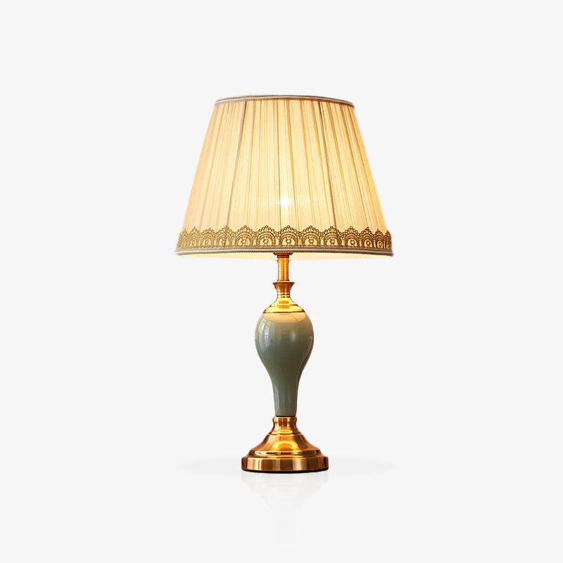 Mirova Lampe de Table en Céramique Et Tissu