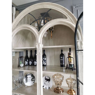 Noble Niche Lustre en Bois et Métal Vintage