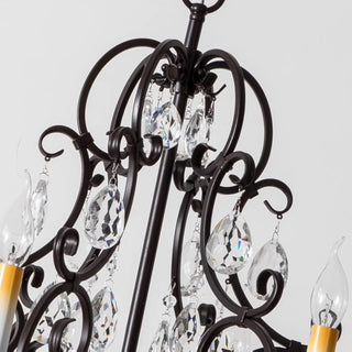 Lustre à Échelons en Métal Cristal Luxueux Postmoderne