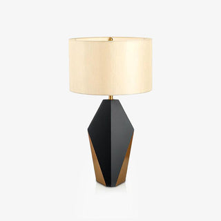Prism Contemporary Fabric Table Lamp-Neutral Decor