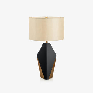 Prism Contemporary Fabric Table Lamp-Neutral Decor