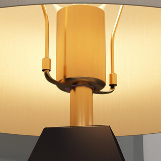Prism Contemporary Fabric Table Lamp-Neutral Decor