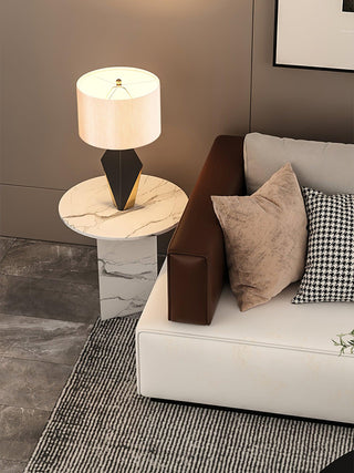 Prism Contemporary Fabric Table Lamp-Neutral Decor