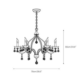Lustre en Laiton Métal Cristal Vintage Alliant Luxe et Élégance