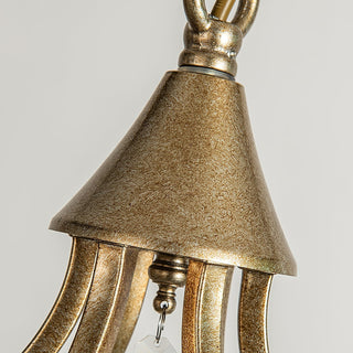 Lustre en Laiton Métal Cristal Vintage Alliant Luxe et Élégance