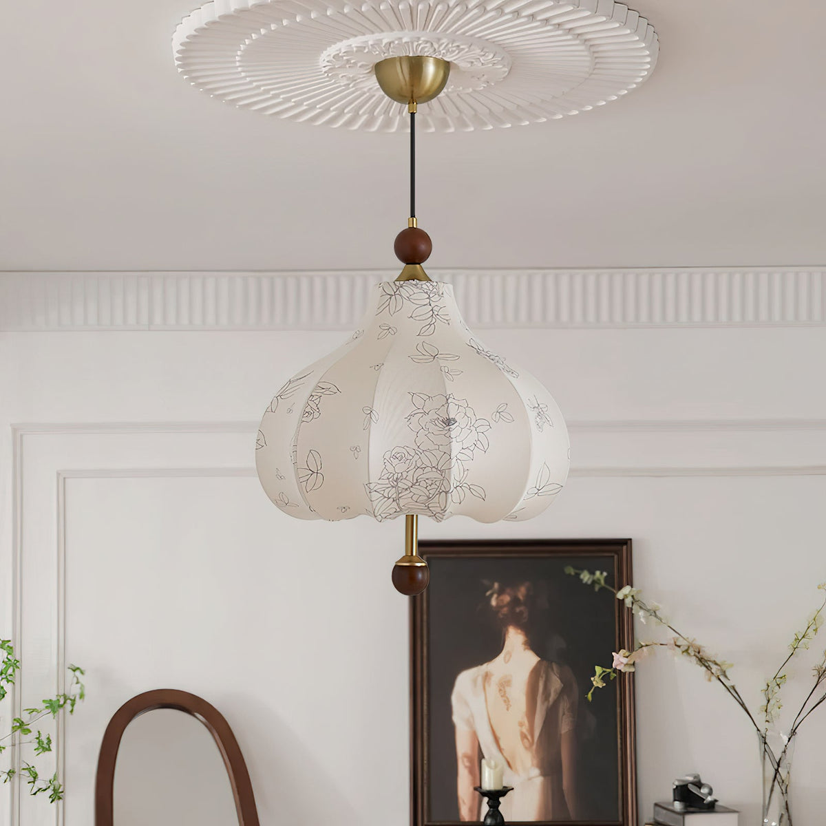 Petal Suspension Vintage en Bois