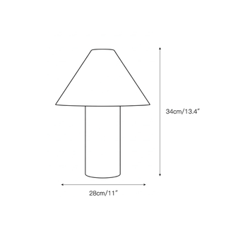 Selivena Lampe de Table en Marbre