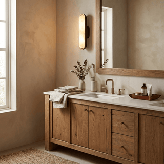 Chiarore Alabaster Wall Sconce-Neutral Decor
