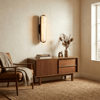 Chiarore Alabaster Wall Sconce-Neutral Decor