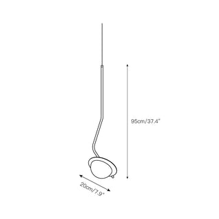 Ivvaros Lampe Suspension Chic Moderne Minimaliste Acier Inoxydable Alabastre