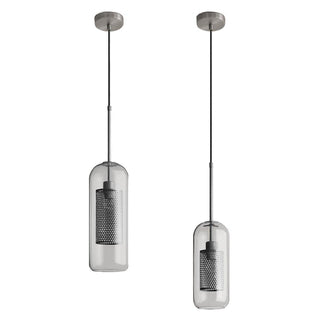 Lustra Suspension en Verre Chiswick pour Salon-Luire