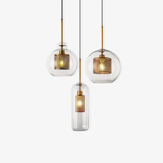 Lustra Suspension en Verre Chiswick pour Salon-Luire
