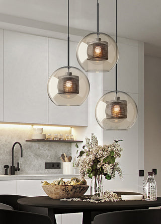 Lustra Suspension en Verre Chiswick pour Salon-Luire