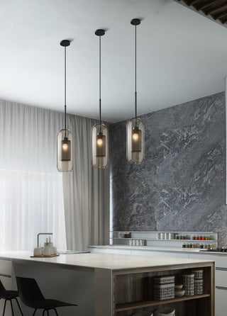 Lustra Suspension en Verre Chiswick pour Salon-Luire