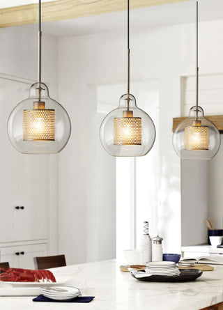 Lustra Suspension en Verre Chiswick pour Salon-Luire