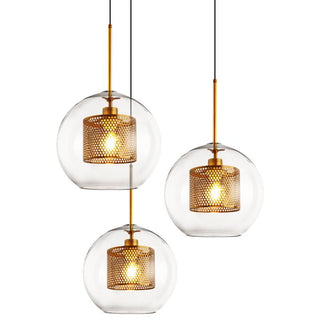 Lustra Suspension en Verre Chiswick pour Salon-Luire