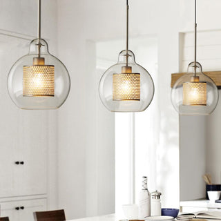 Lustra Suspension en Verre Chiswick pour Salon-Luire