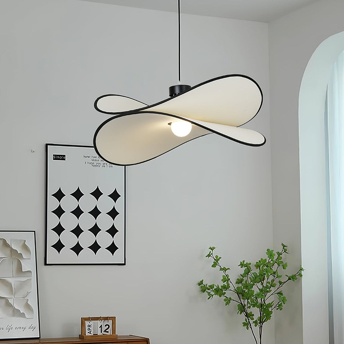 Lioran Suspension Artistique en Tissu