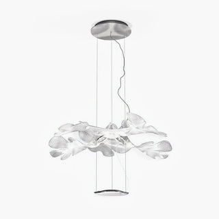 Solara Lustre Suspension Feuille Transparente