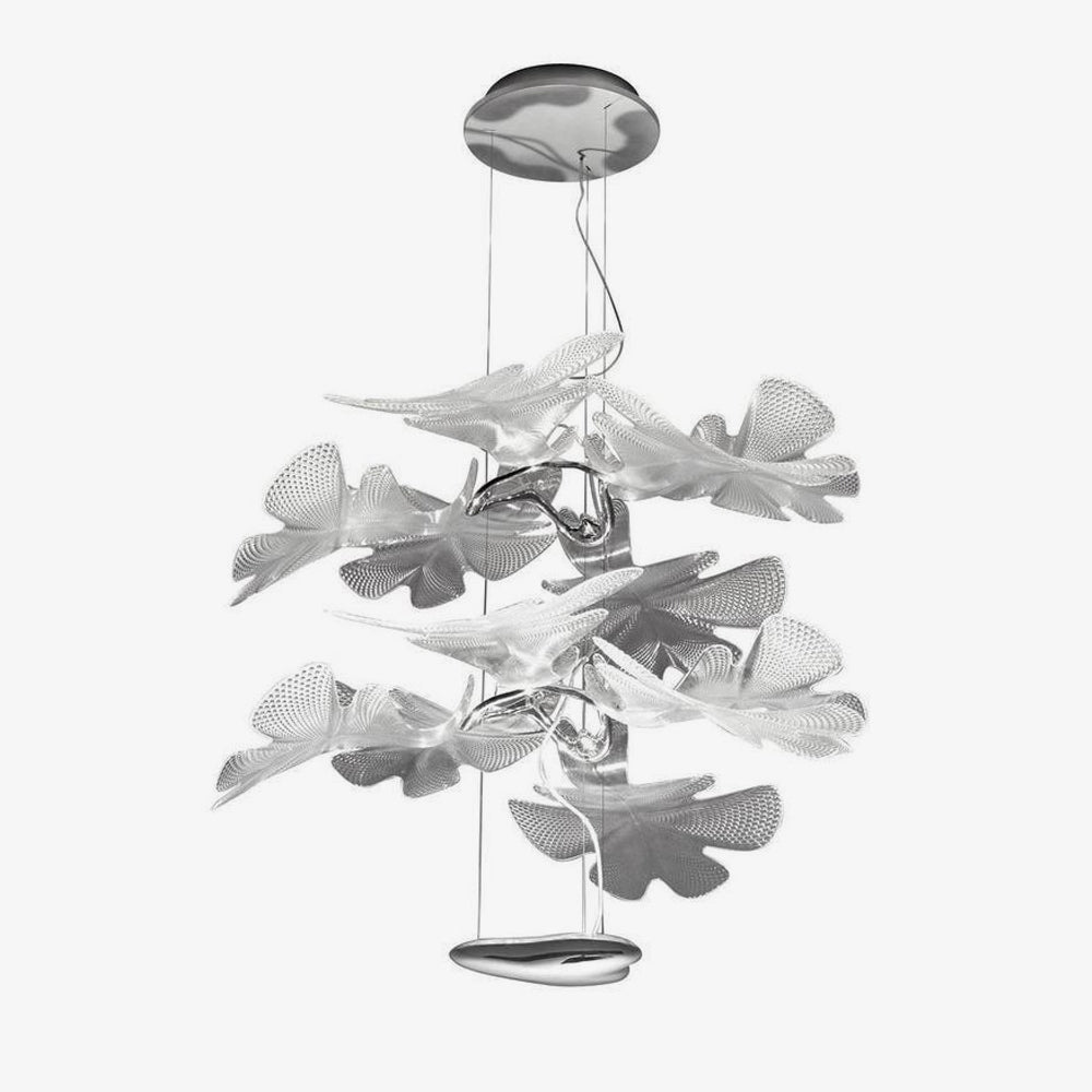 Eldio Lustre Suspension Feuille Transparente