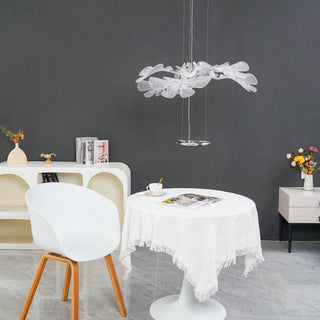 Solara Lustre Suspension Feuille Transparente