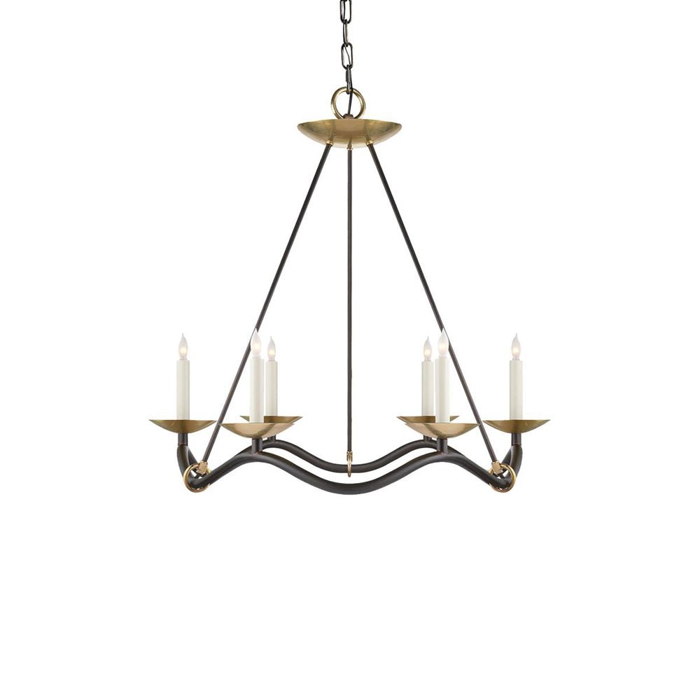Lucivia Lustre Vintage en Laiton Élégant