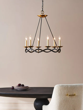 Allirora Lustre Vintage en Laiton Élégant