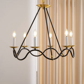 Allirora Lustre Vintage en Laiton Élégant