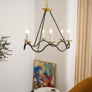 Allirora Lustre Vintage en Laiton Élégant