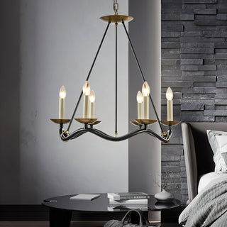 Allirora Lustre Vintage en Laiton Élégant