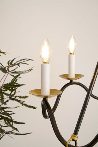 Allirora Lustre Vintage en Laiton Élégant