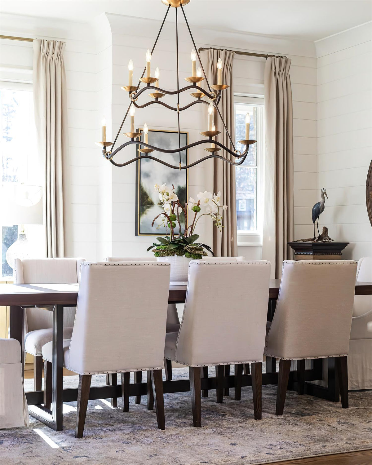 Juvin Two-Tier Candle Chandelier-Neutral Decor