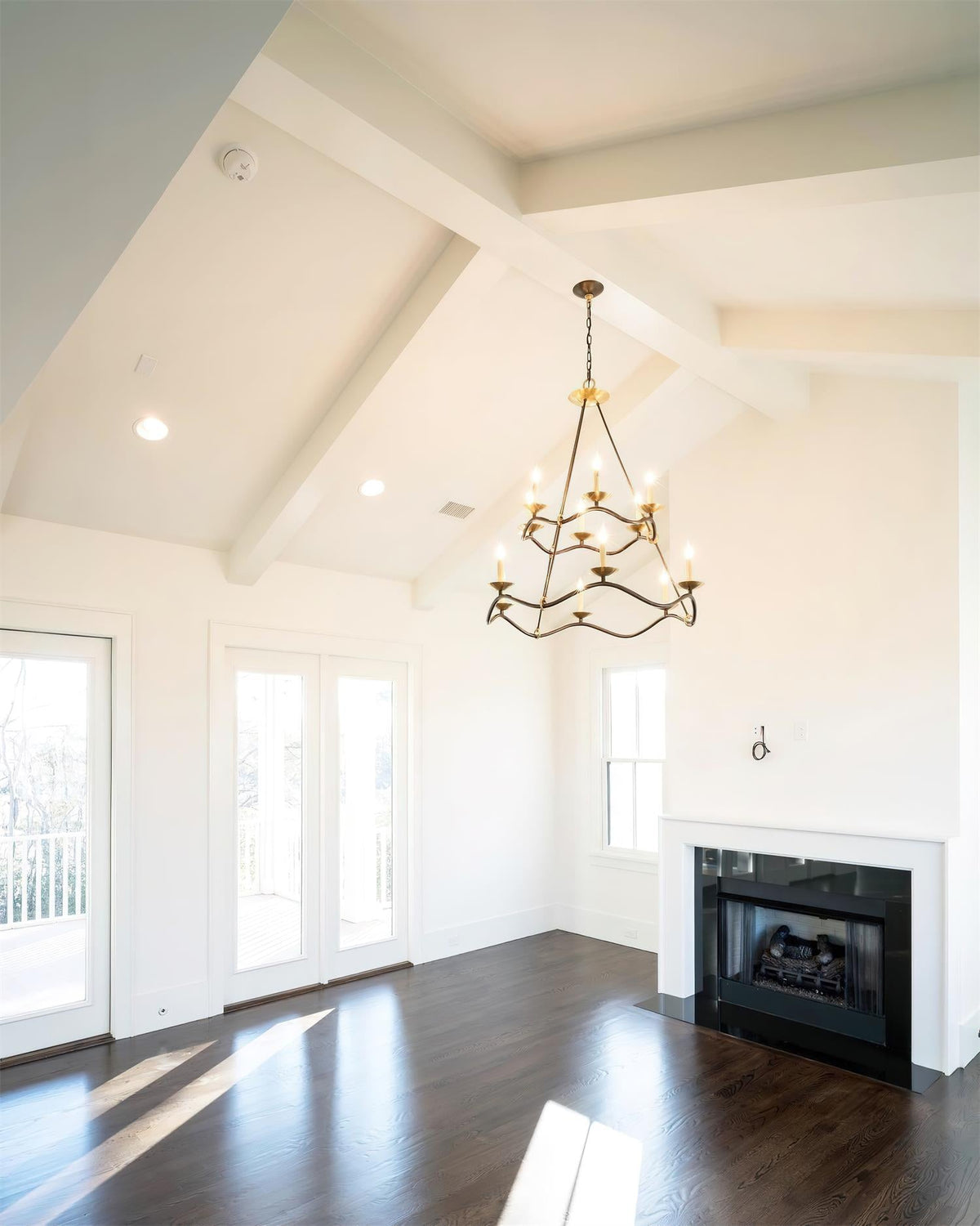Juvin Two-Tier Candle Chandelier-Neutral Decor