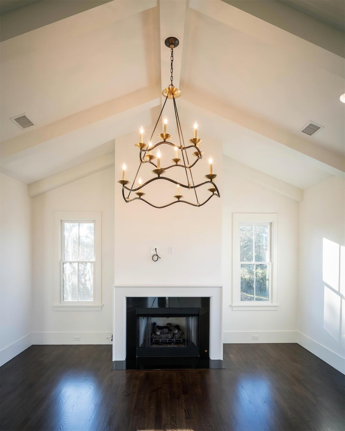 Juvin Two-Tier Candle Chandelier-Neutral Decor