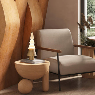 Olivia Modern Wood Table Lamp-Neutral Decor
