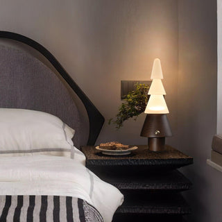 Olivia Modern Wood Table Lamp-Neutral Decor