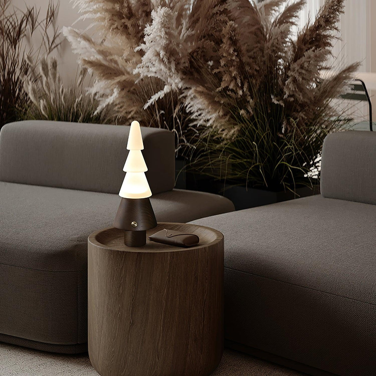 Olivia Modern Wood Table Lamp-Neutral Decor