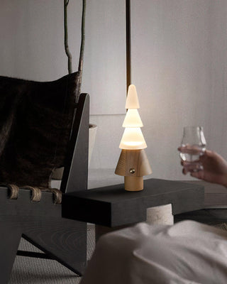 Olivia Modern Wood Table Lamp-Neutral Decor