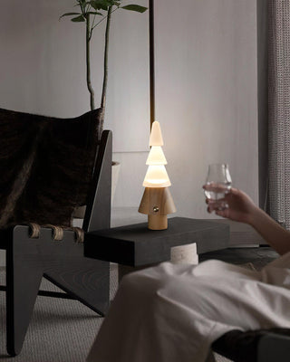 Olivia Modern Wood Table Lamp-Neutral Decor
