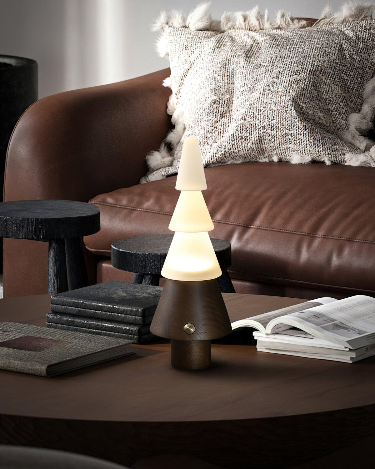 Olivia Modern Wood Table Lamp-Neutral Decor