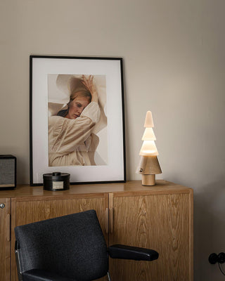 Olivia Modern Wood Table Lamp-Neutral Decor