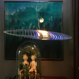 Chroma Glide Suspension Lamp-Neutral Decor