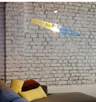 Chroma Glide Suspension Lamp-Neutral Decor