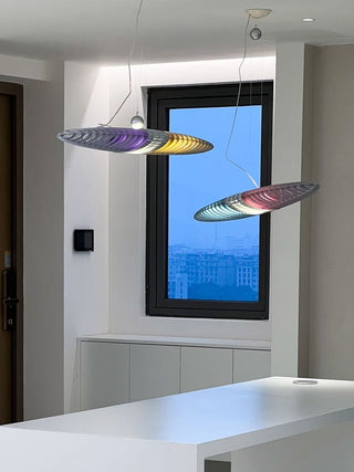 Chroma Glide Suspension Lamp-Neutral Decor
