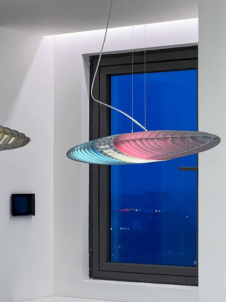 Chroma Glide Suspension Lamp-Neutral Decor