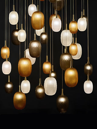 Chromatic Gem Drop Chandelier-Neutral Decor