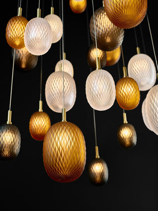 Chromatic Gem Drop Chandelier-Neutral Decor
